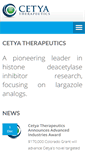 Mobile Screenshot of cetya-therapeutics.com